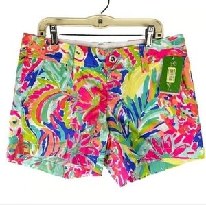 LILLY PULITZER Calahan Casa Banana Vibrant Tropical Print Shorts Size 2 NWT
